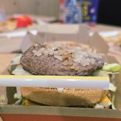 McDonald's - Even a straw is thicker than the patty.