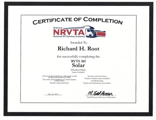 We are Licensed and Insured - We are a Licensed and Insured Business. When you hire Rick's Mobile RV Services, you know you are getting a certified professional. We are Licensed and Insured - We are a Licensed and Insured Business. When you hire Rick's Mobile RV Services, you know you are getting a certified professional.