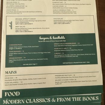 Good Company - Food menu - Cocktail Bars Near Me - St. Louis, Missouri Good Company - Food menu - Cocktail Bars Near Me - St. Louis, Missouri