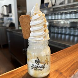 Surreal Creamery - Earl Grey Vanilla and Vietnamese Iced Coffee Swirl with Biscoff