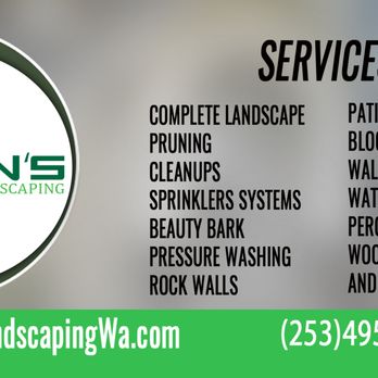Aaron's Landscaping - business card - Landscaping Near Me Aaron's Landscaping - business card - Landscaping Near Me