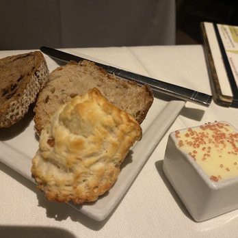 Rioja - Various breads with pink Himalayan salted butter - New American Near Me - Denver, Colorado