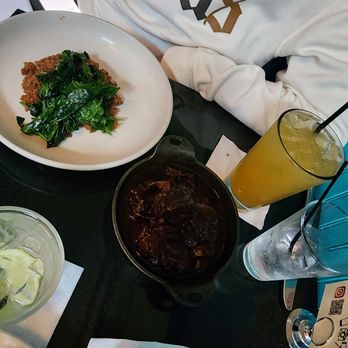 MangoSeed Restaurant - Oxtail w/rice-beams and spinach - Caribbean Near Me - Brooklyn, New York