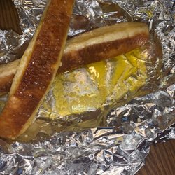 Deangelo's Pizzeria - Cesspool of butter in the breadsticks