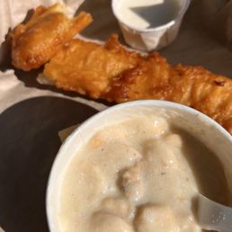Carlsbad Clam Chowder 1 Piece Fried Fish