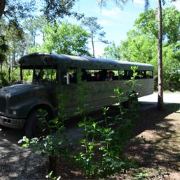 The swamp buggy tour bus