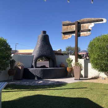 Kiki Rae's - Courtyard west facing fireplace - Desserts Near Me - Cave Creek, Arizona Kiki Rae's - Courtyard west facing fireplace - Desserts Near Me - Cave Creek, Arizona