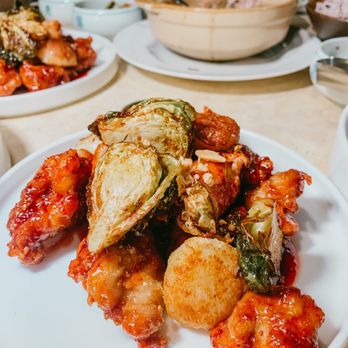 O'Kims - Korean Chicken with Gnocchi $12.95 - Korean Near Me - Honolulu, Hawaii