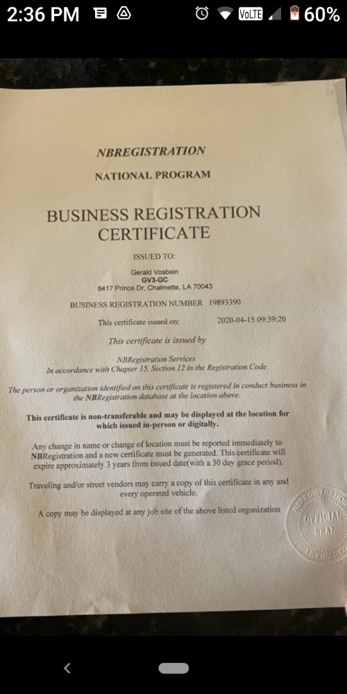 Slide of Gerald Vosbein