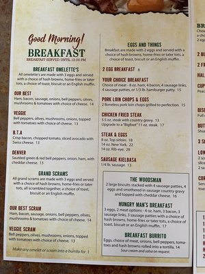 Menu photo 2 Triple Tree Restaurant & Lounge Sam's Valley, OR
