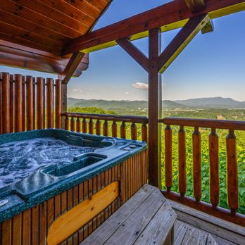 Outrageous Cabins - hot tub from outrageous cabins cabin overlooking dollywood and pigeon forge - Vacation Rentals Near Me - Sevierville, Tennessee