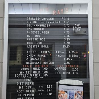 Rapid Ray's - Menu - again, not fancy, but good - Burgers Near Me - Saco, Maine