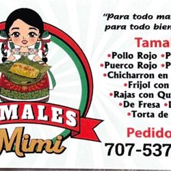 Mimi's Tamales - That's our menu and our phone number