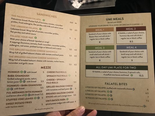 Menu photo 5 Umi Falafel Dublin, D