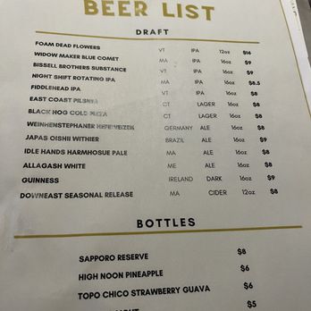 Esmai’s Cafe & Restaurant - Beer list - Modern European Near Me - Brookline, Massachusetts