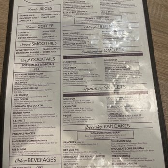 Honey Berry Pancakes and Cafe - Menu - Pancakes Near Me - Brookfield, Wisconsin