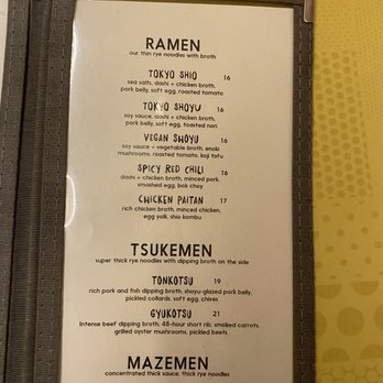 Ivan Ramen - Menu - Ramen Near Me - New York, New York