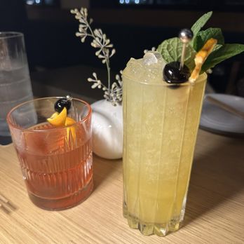 Katami - Katami old fashioned and a mocktail - Sushi Bars Near Me - Houston, Texas