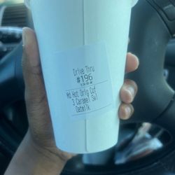 Dunkin' - Caramel coffee oatmilk no sugar