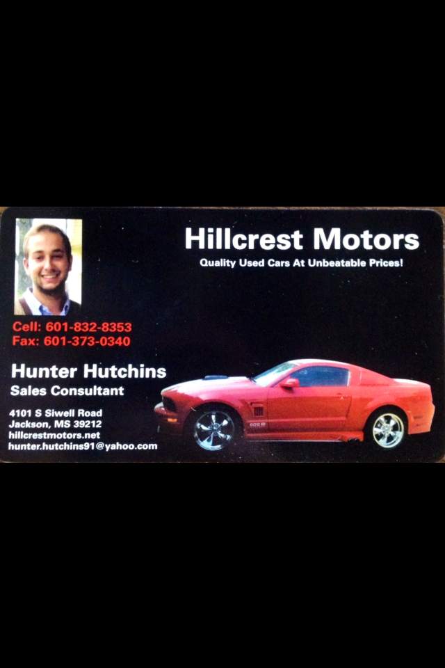 HILLCREST MOTORS Updated October 2024 4101 S Siwell Rd, Jackson, Mississippi Auto