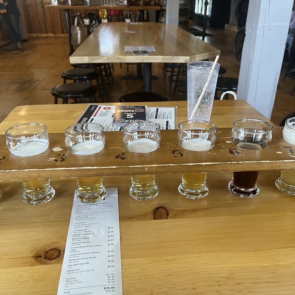 Mammoth Brewing - Custom Flight - Breweries Near Me - Mammoth Lakes, California