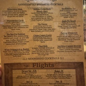 Homosassa Distillery - Menu - Cocktail Bars Near Me - Homosassa, Florida