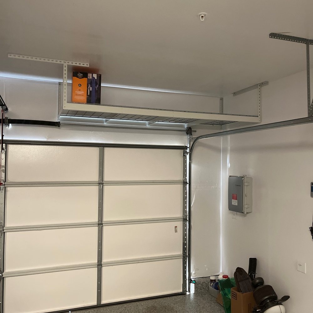 Over garage door dead space Over garage door dead space