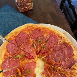 Pizzeria Il Sole - Pizza diábolo. Great pizza!