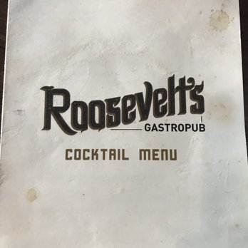 Roosevelt's - Cocktail menu - Gastropubs Near Me - Tulsa, Oklahoma