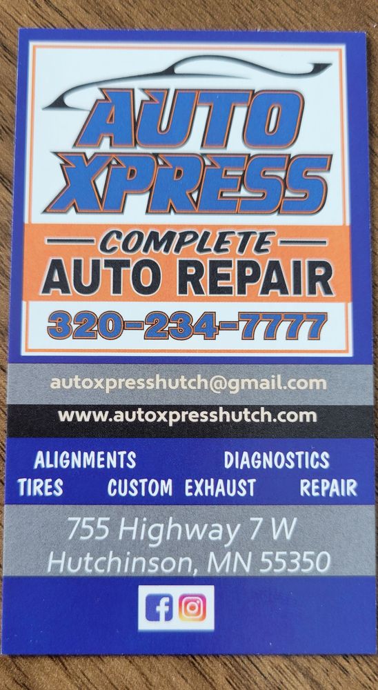 AUTO XPRESS Updated September 2024 755 Hwy 7 W, Hutchinson