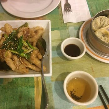 ABC Cafe - Chicken feet on the left, vegetable dumplings on the right. - Dim Sum Near Me - Overland Park, Kansas