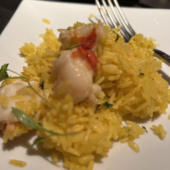 Buddakan - Lobster Fried Rice you can see the yellow boxed rice - Chinese Near Me - New York, New York