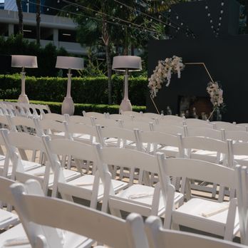 A Touch of Lavender - Setting out 120 fans perfectly - Wedding Planning Near Me - Garden Grove, California