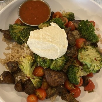 Cali - Big Italy Bowl (with brown rice) (they were out of crispy lentils) - New American Near Me - Tampa, Florida Cali - Big Italy Bowl (with brown rice) (they were out of crispy lentils) - New American Near Me - Tampa, Florida