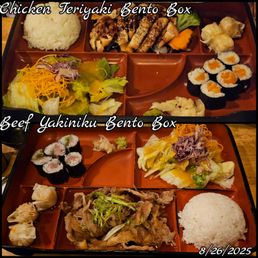 Mom and I ordered Bento Boxes. I enjoyed my beef entree.