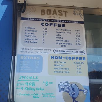Boast Coffee - Menu - Coffee Roasteries Near Me - San Jose, California Boast Coffee - Menu - Coffee Roasteries Near Me - San Jose, California