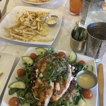 Stella Luna - Top to bottom Risotto with all the add-ons, truffle fries, and the quinoa salad with grilled chicken. - Breakfast & Brunch Near Me - Big Bear Lake, California Stella Luna - Top to bottom Risotto with all the add-ons, truffle fries, and the quinoa salad with grilled chicken. - Breakfast & Brunch Near Me - Big Bear Lake, California