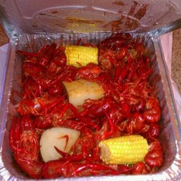 Crawfish, corn & potatoes.
