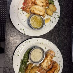 Two delicious twin lobster tails