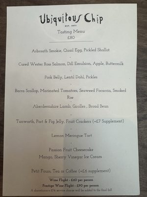 Menu photo 2 Ubiquitous Chip Glasgow, GLG Menu photo 2 Ubiquitous Chip Glasgow, GLG