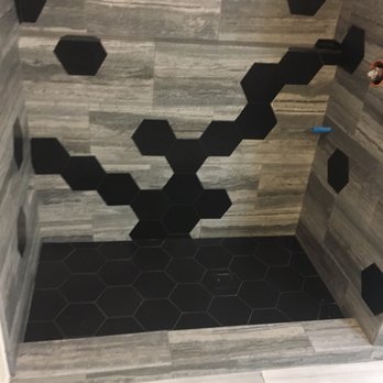 Elite Tile Pros - Hand cut tile and hexagon pattern of all walls and floors. Done by an expert tile craftsman Emmanuel Soriano of Elite Tile Pro's - Tiling Near Me Elite Tile Pros - Hand cut tile and hexagon pattern of all walls and floors. Done by an expert tile craftsman Emmanuel Soriano of Elite Tile Pro's - Tiling Near Me