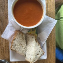 The Red Brick Cafe - Soup and bread