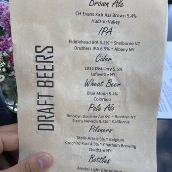 Baba Louies - Menu- Draft beers - Pizza Near Me - Hudson, New York