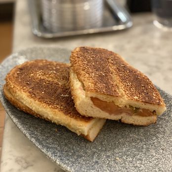 K'Far Cafe - jerusalem bagel with smoked salmon - Cafes Near Me - Philadelphia, Pennsylvania