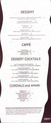 Menu photo 5 Sapori Cucina & Bar Quincy, MA Menu photo 5 Sapori Cucina & Bar Quincy, MA