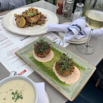 Bluewater Grill - Crab cakes, chowder and sword fish - Seafood Near Me - Santa Barbara, California