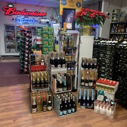 Royal Oak Package Store - NYE champagnes display!