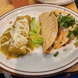 Fernando's Costa Del Sol - A la Carte pork tacos, and enchilada Verde