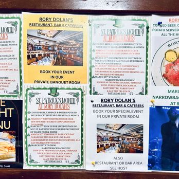 Rory Dolan's Restaurant & Bar - 2/28/26 - info board. - Irish Near Me - Yonkers, New York Rory Dolan's Restaurant & Bar - 2/28/26 - info board. - Irish Near Me - Yonkers, New York