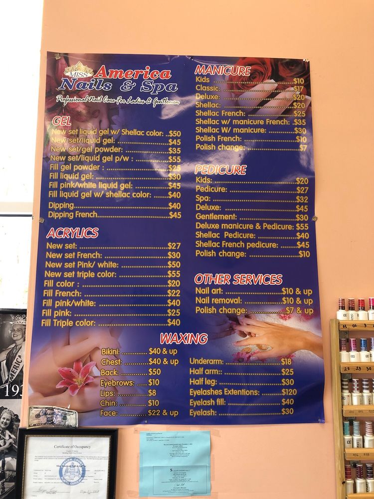 MISS AMERICA NAILS & SPA 1283 Nc Hwy 210, Sneads Ferry, NC Yelp